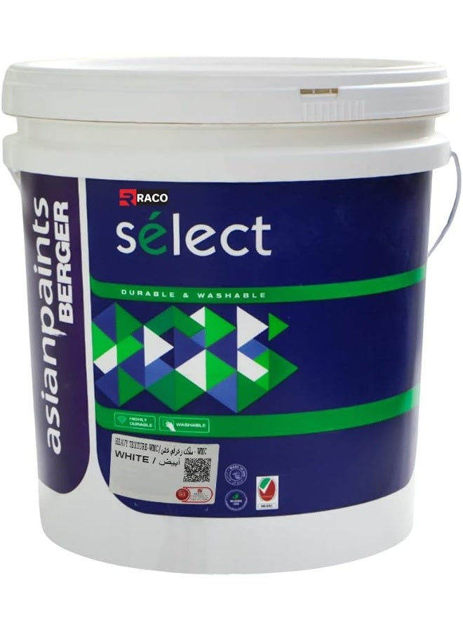 RACO Asian Paints Berger Select Heavy Texture Acrylic Copolymer Resin White (Drum (18 Liters)) - Image 1