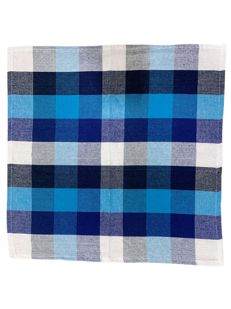 Athom Trendz Athom Living Big Checks Cotton Kitchen Towels 45x45 cm Pack of 6 – Soft, Absorbent, Quick Drying, Durable Multipurpose Cleaning Cloths for Kitchen, Dining & Everyday Use - Image 3