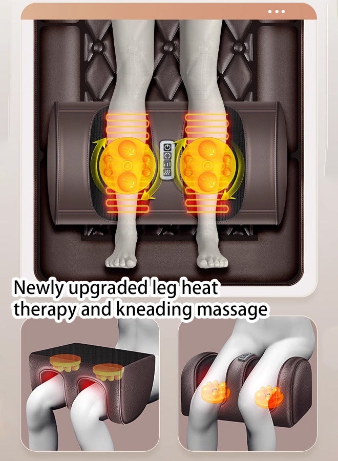 Generic Portable Foldable Design Full Body Massage Mat with Adjustable Pillows Heating Pads, Back Massager Pad for Neck and Back Muscle Relaxation Full Body Massage - Image 5