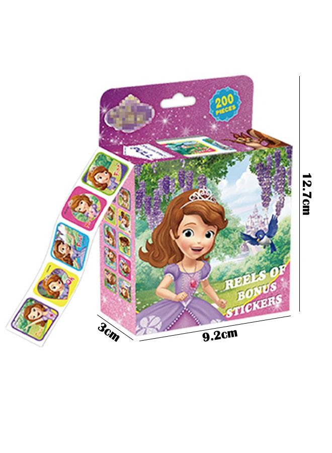 3 Piece Kids Cartoon Roll Stickers Baby Reward Sticker Set - Image 2