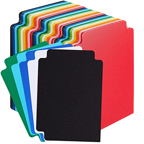 Suilung 150 Pcs Trading Card Dividers Plastic Card Dividers Frosted Separator with Tabs Standard Vertical Compatible with MTG Games Sports TCG 27 x 38 Inches Multicolor - Image 1