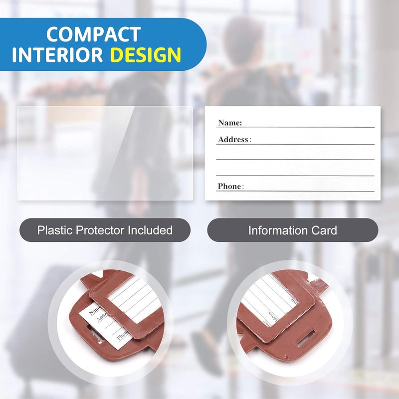 Finex 4 Pcs Set Story Movie Silicone Travel Luggage Baggage Identification Labels ID Tag for Bag Suitcase Plane Cruise Ships with Belt Strap - Image 4