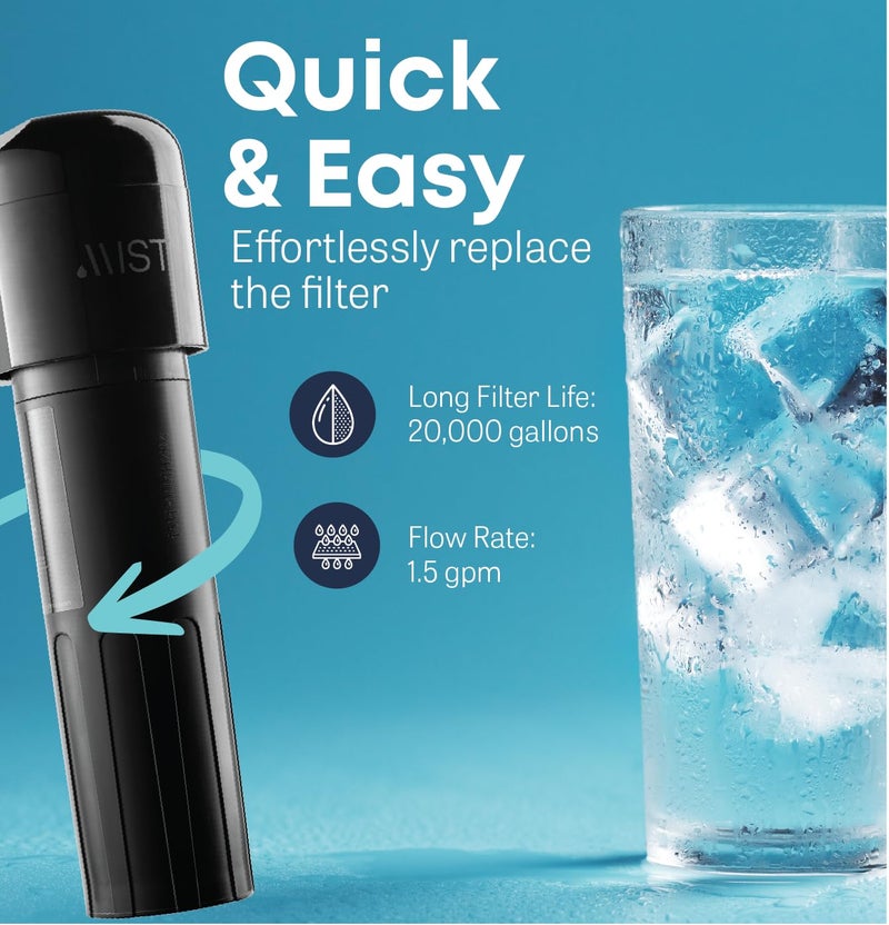 Mist Under Sink Water Filter, 20,000 Gallon, Reduces PFAS, PFOA/PFOS, Lead, Chlorine, Bad Taste & Odor, Under Counter Water Filter System, Direct Connect to Kitchen Faucet, NSF/ANSI 42 Certified - Image 3