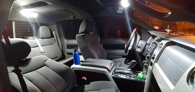Fyre Flys White LED Interior Lights for 2009 2010 2011 2012 2013 2014 Ford F150 F-150 9 Piece 6000K Super Bright 3014 Series SMD Package Map, Dome, Cargo, License Plate Light Kit and Install Tool - Image 5