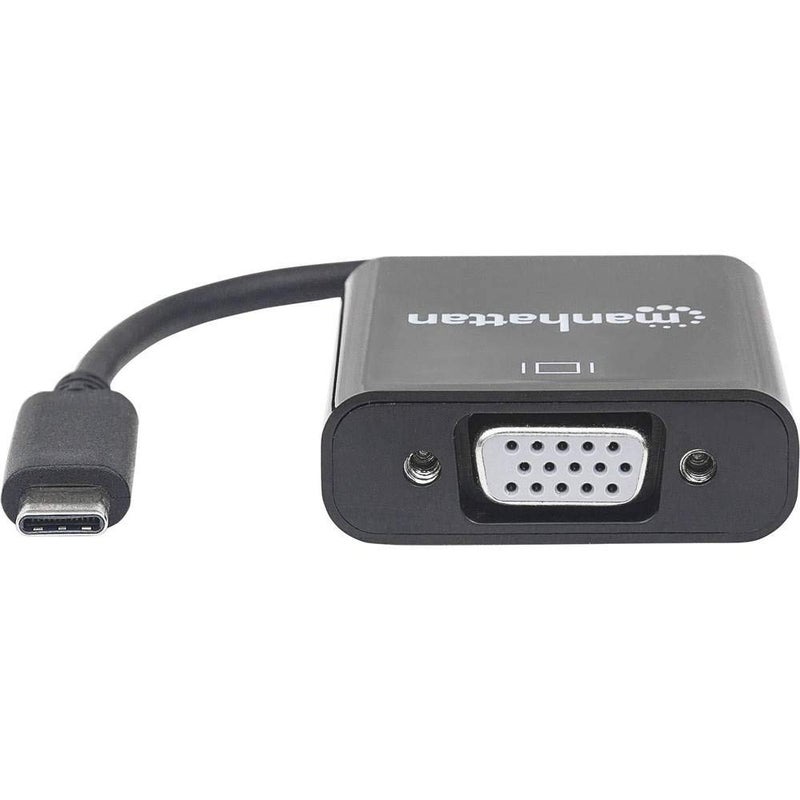 Manhattan USB-C to VGA Converter, 15cm, Black, Connect USB-C Devices to VGA Displays - Image 2