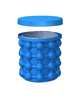 Silicone Ice Cube Maker Genie By Primex - Space Saving Ice Cube Mold With Revolutionary Design - Nontoxic Easy Release Ice Bucket With Airtight Lid For Odorless Ice Cubes Magic Ice Wizard Gift