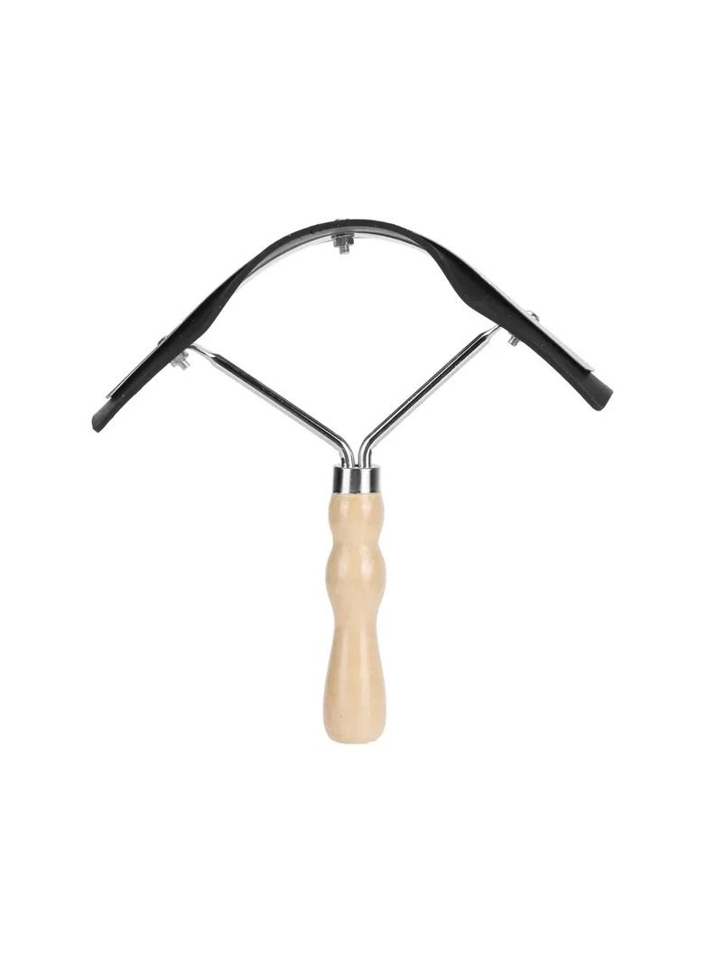 Generic 1-Piece Horse Sweat Scraper,Wood Stainless Steel Rubber Scraper Horse Cleaning Tool,Horse Grooming Care Aid Cleaning Equipment - Image 2