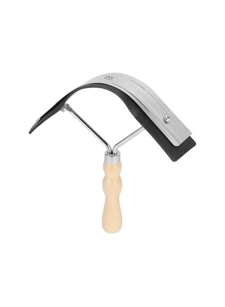 Generic 1-Piece Horse Sweat Scraper,Wood Stainless Steel Rubber Scraper Horse Cleaning Tool,Horse Grooming Care Aid Cleaning Equipment - Image 4