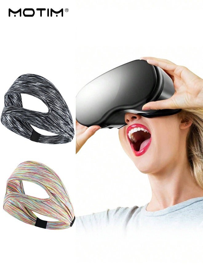 Motim 2 PCS VR Eye Mask Band for Oculus Quest 3/2, Breathable VR Mask Cover for Meta Quest 3, Adjustable VR Face Cover Sweat Guard Face Mask for Virtual Reality Headsets Meta Quest 3, Oculus Quest 2, HTC Vive, PS Gear - Image 1