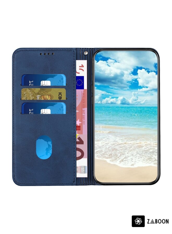 Zaboon Protective Case For Xiaomi Redmi Note 12 Pro Speed / Poco X5 Pro 5G Diamond Pattern Skin Feel Magnetic Leather - Image 3
