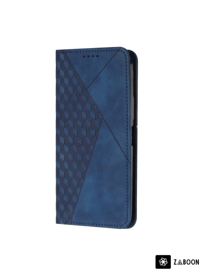 Zaboon Protective Case For Xiaomi Redmi Note 12 Pro Speed / Poco X5 Pro 5G Diamond Pattern Skin Feel Magnetic Leather - Image 2