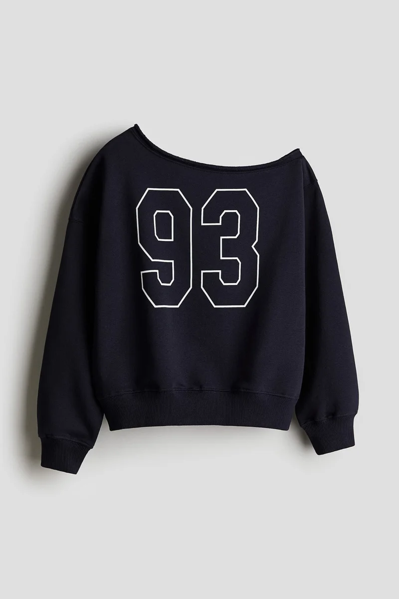 H&M Oversized one-shoulder sweatshirt