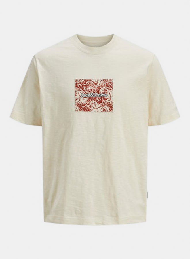 JACK & JONES JACK & JONES Mens Split Aop Branding Tee Crew Neck  - Image 5