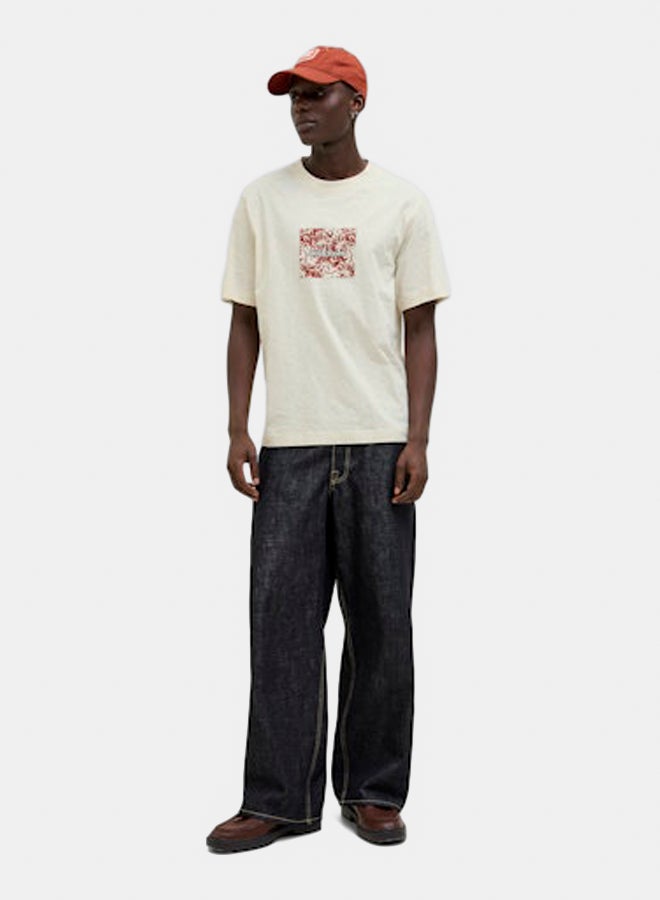 JACK & JONES JACK & JONES Mens Split Aop Branding Tee Crew Neck  - Image 2