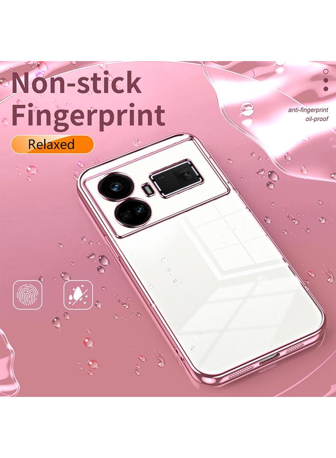 S-TOP Case For Realme GT5 Transparent Plating Fine Hole Phone Case - Image 4