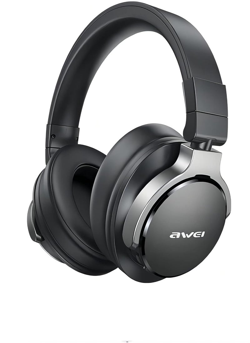 Awei - A710BL - Wireless Noise Cancelling Headphones, Foldable, Touch Control, Black - Image 1