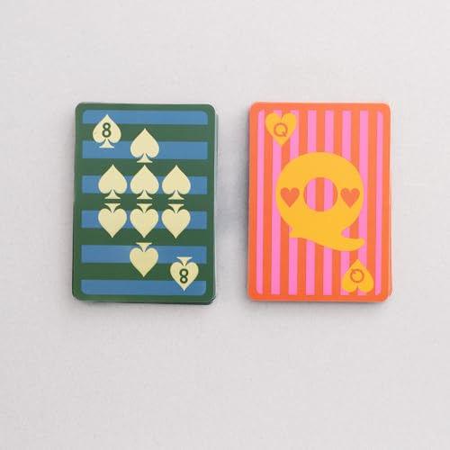 ban.do bando Game On Waterproof Playing Cards Standard 52 Deck of Cards Waterproof Cards with Storage Case Colorful Plaid - Image 5
