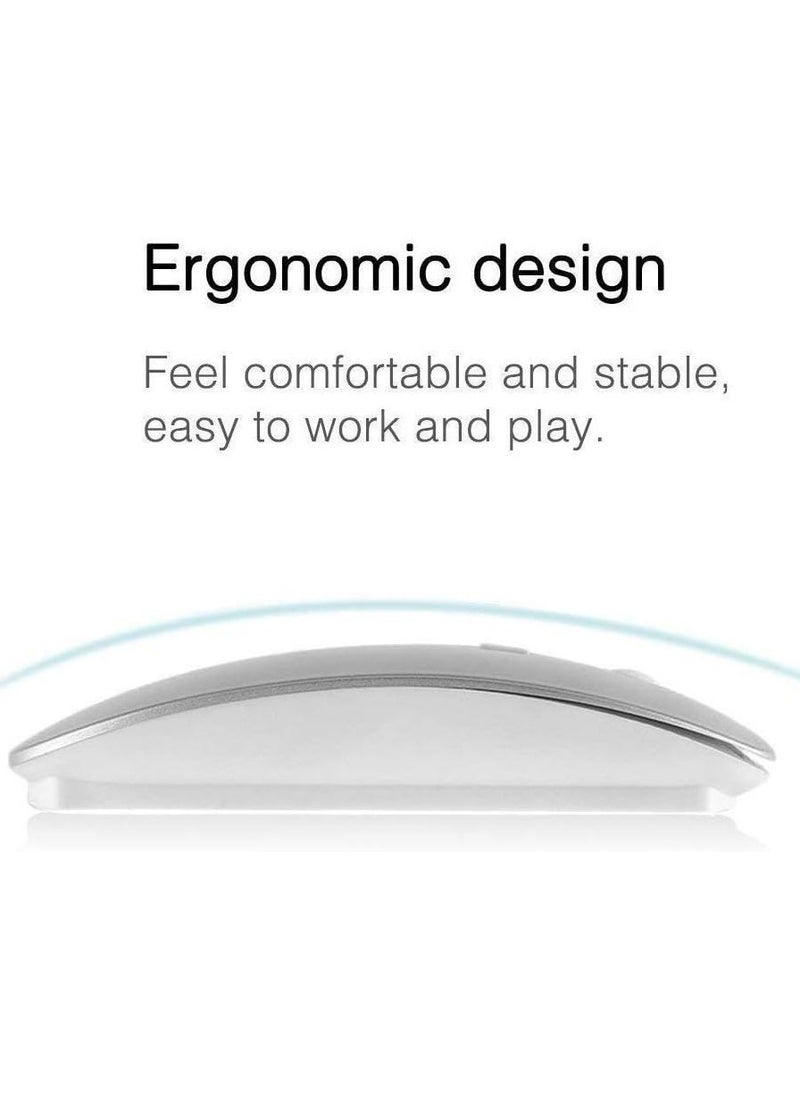 Generic - Wireless, Bluetooth Silent Mouse Rechargeable - 3 Adjustable DPI  - Portable Small Size - Wireless Range 10M - Image 1