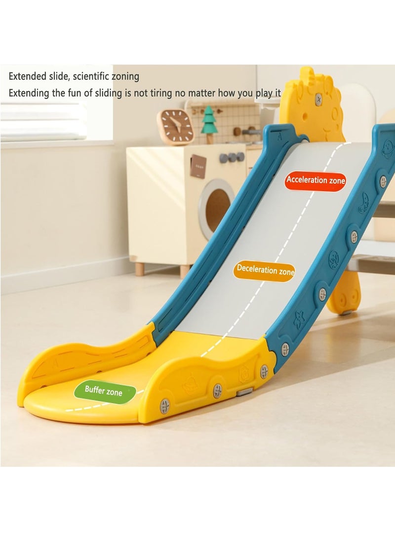 3 in 1 Toddler Slide, Large Game Combination Suitable for Home Play, with sKids Slide, Climber Slide Playset and Basketball Hoop and Ball, Suitable for boys and girls aged 3-7  - Image 3