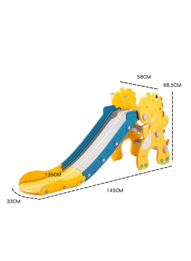 3 in 1 Toddler Slide, Large Game Combination Suitable for Home Play, with sKids Slide, Climber Slide Playset and Basketball Hoop and Ball, Suitable for boys and girls aged 3-7  - Image 4
