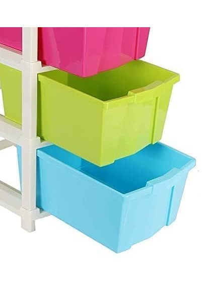 Rasvesh Plastic Modular Drawer Storage Chest Of Drawers Organizer Storage Box Large Stomo Racks For Multipurpose Antislip Shoes Organizers Multi Color 6 Layer