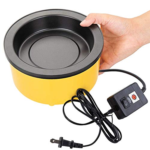 LEEONS Glue Pot, Hot Glue Pot, Hot Glue Melting Pot,250W Professional Craft Fusion Keratin Glue Pot for Hair Extensions(5.31 inch Diameter, 1 inch Depth) - Image 1