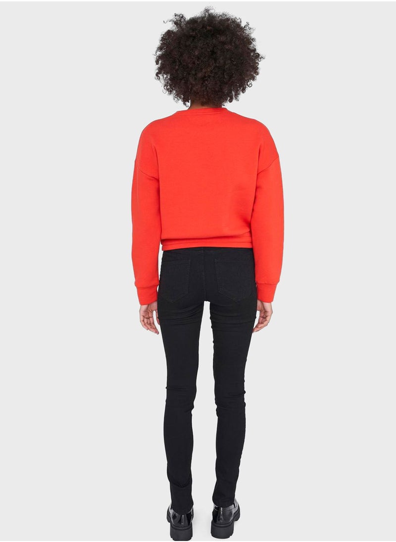 NOISY MAY Nora Waist Tie Sweatshirt  - Image 2