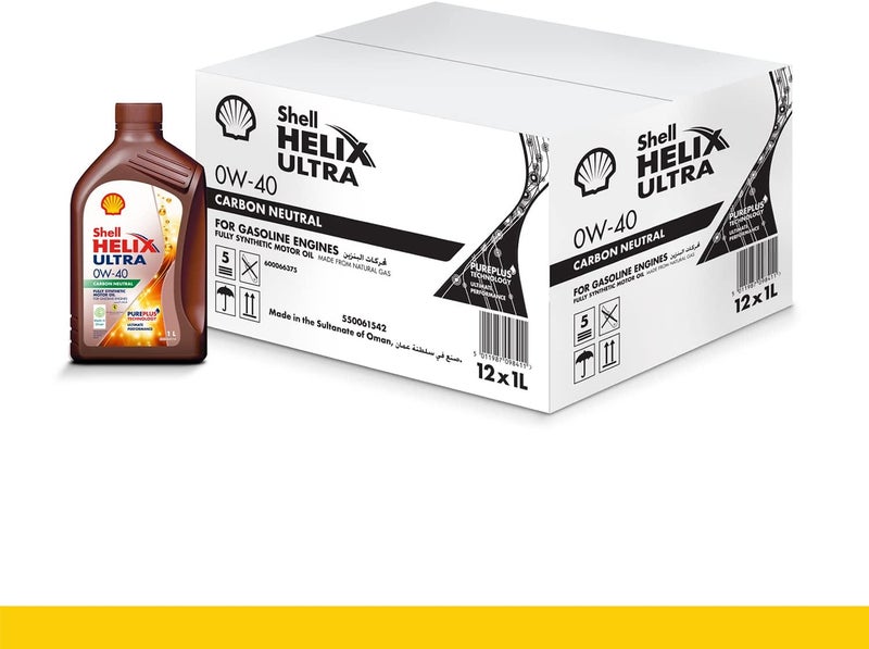 Shell Helix Ultra 0W-40-Carton (1Liter x 12 pcs) - Image 1