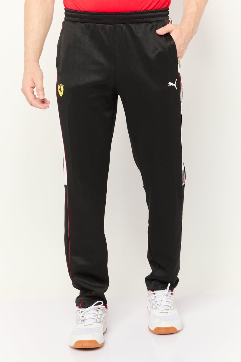 Puma x Scuderia Ferrari Men Sportswear Fit Race MT7 Training Track Pants, Black - Image 1