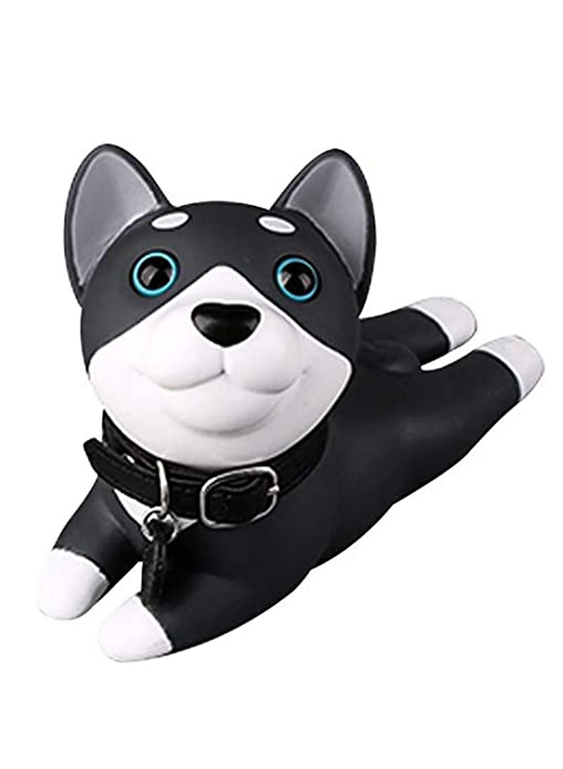 Y&D Decorative Door Stopper Cute Dog Stop Silicone Stops Style Wedge for Home and Office Black White, Prevent Accidental Locks In the Room  - Image 2