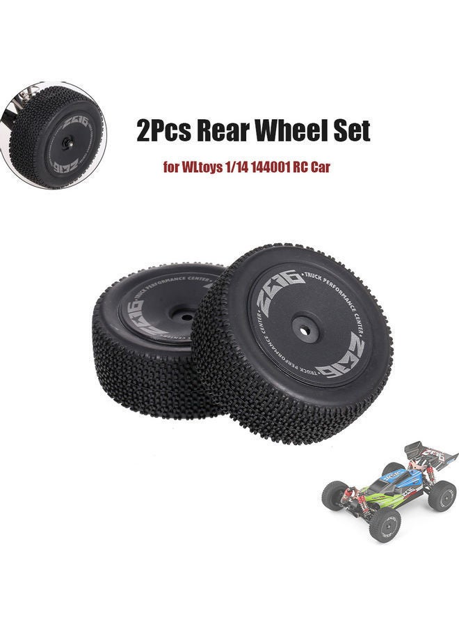 NIBEMINENT 2-Piece Rear Wheels for 1/14 144001 RC Car 17.5x3.5x12cm - Image 1