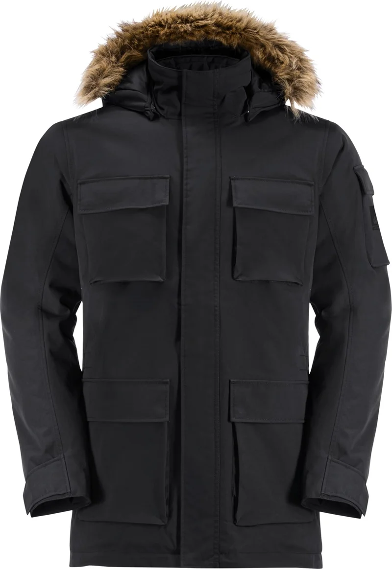جاك ولفسكن Glacier Canyon Black Men's Outdoor Jacket 1107674-6000