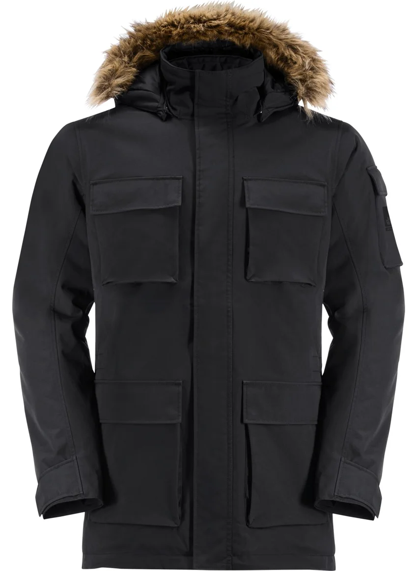 جاك ولفسكن Glacier Canyon Black Men's Outdoor Jacket 1107674-6000