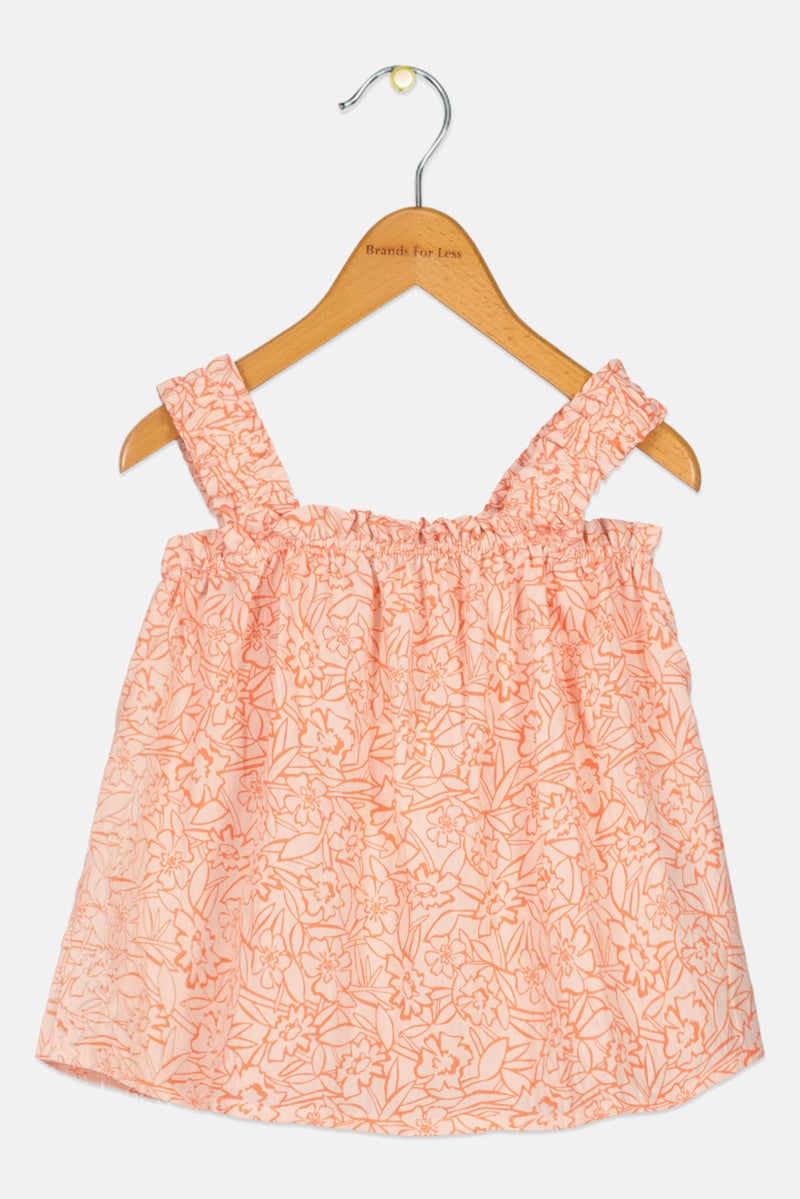 DeFacto Kids Girl Sleeveless Floral Print Top, Multicolor - Image 1