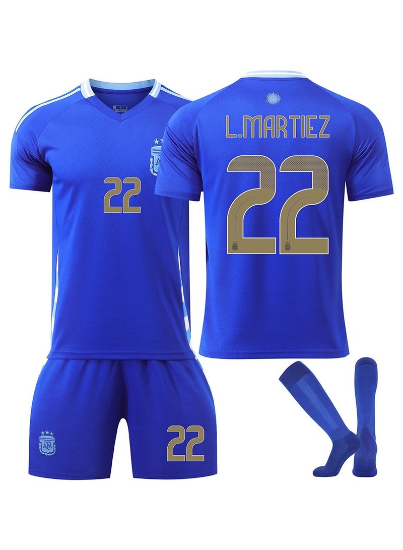 Taiahiro طقم كرة القدم الأرجنتيني الخارجي 3 قطع رقم 22 - Image 1