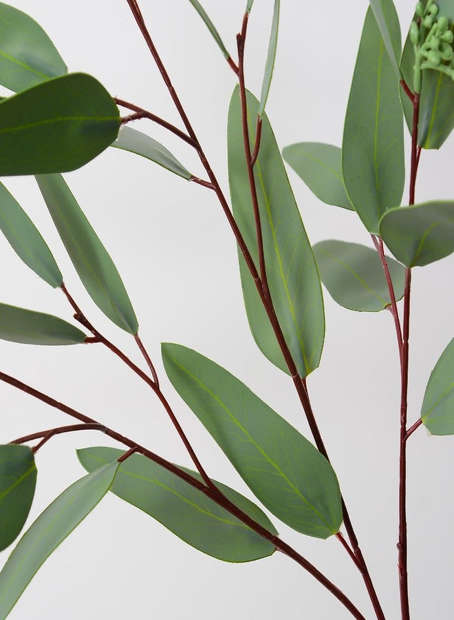 Ziwon Artificial Eucalyptus Stems - Faux Greenery for Vase Decor, Realistic and Versatile Fake Eucalyptus Branches - Image 4