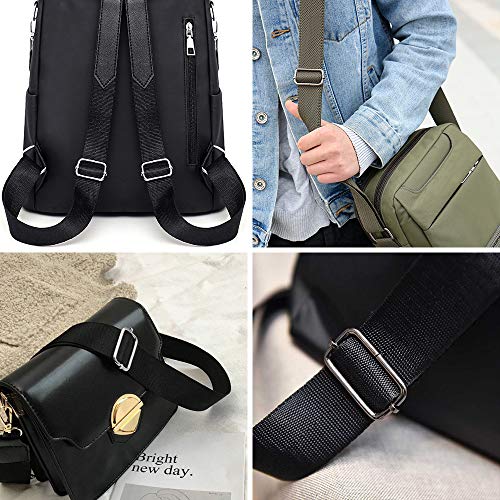 Hysagtek 50 Pcs 1 Inch Metal Adjustable Slide Adjusters Slide Buckle Strap Triglides Slides Metal Tri Glide for Making Handbag, Backpack, Luggage Bag - Image 4
