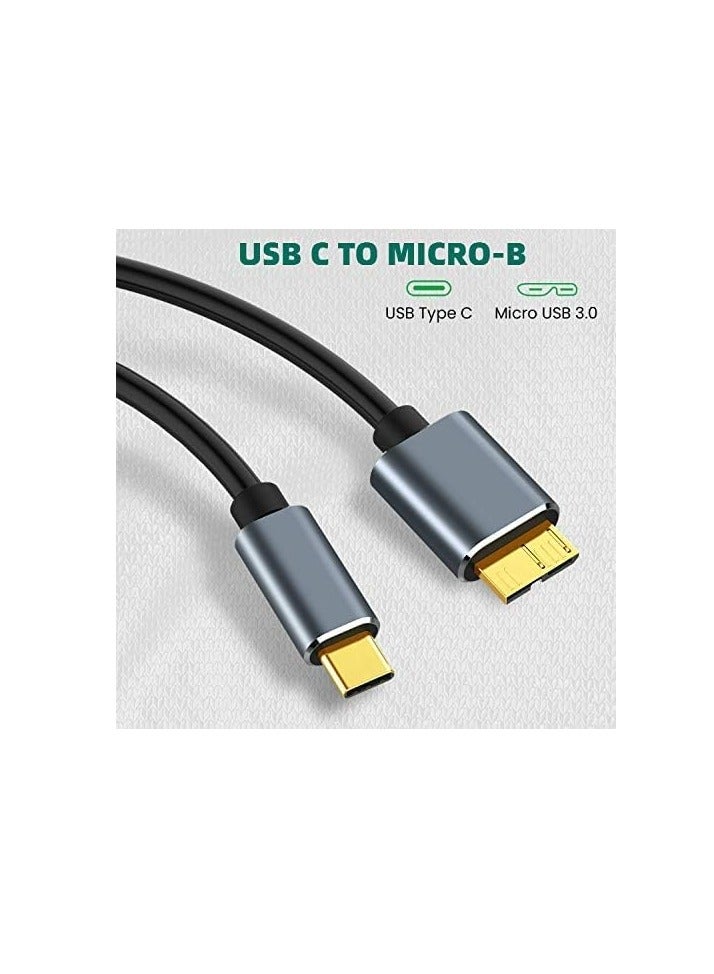 FASTELECTRIC USB-C to Micro USB 3.1 Gen 2 Fast Charging Cable, 10Gbps High-Speed for iPhone 15 Series,Seagate WD Westgate My Passport,MacBook Pro/Air, iPad/Tablet, Samsung Galaxy S24 etc, 0.8 Foot  - Image 4