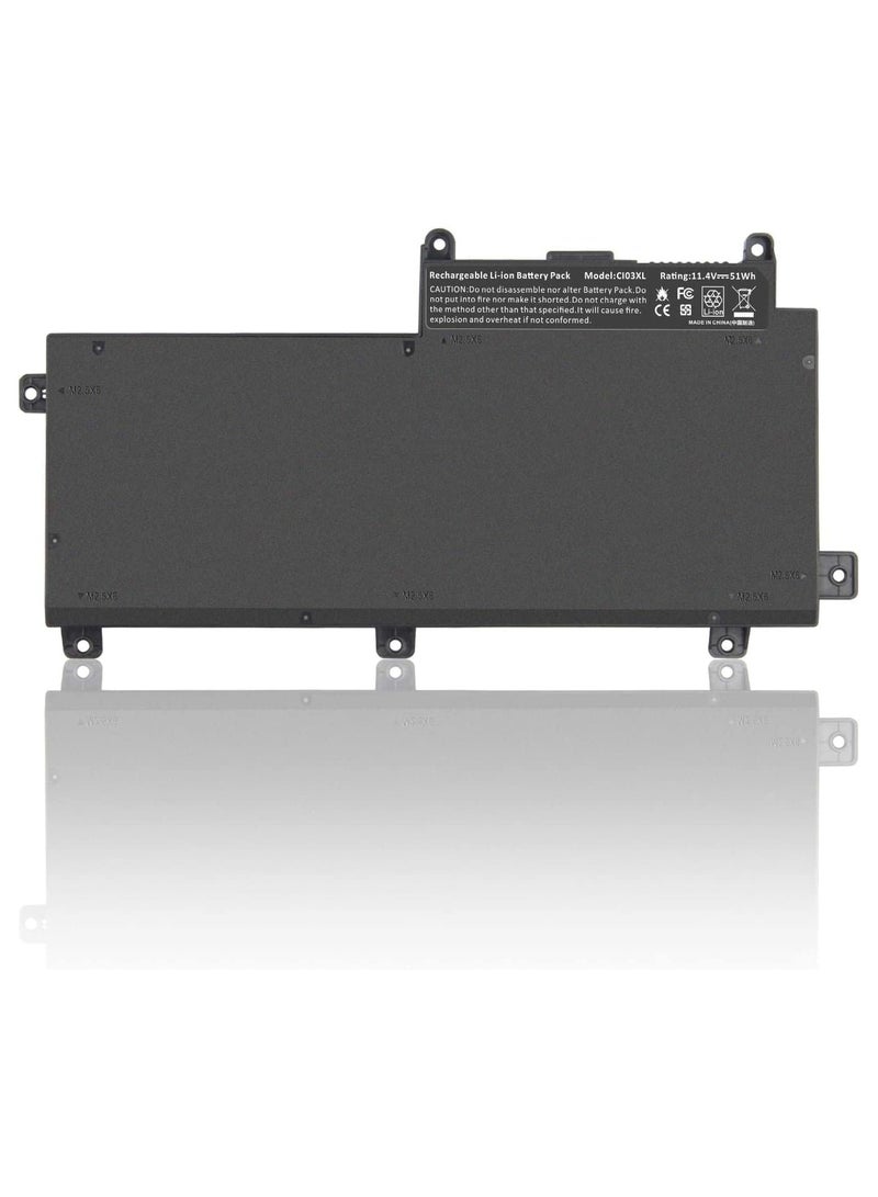 Max Power CI03 CI03XL Battery for,HP ProBook 640 650 645 655 G2 G3 T7B31AA CI03048XL CIO3 CIO3XL HSTNN-UB6Q LB6T 801554-001 801517-831 801517-541 HSTNN-I66C-4 HSTNN-I66C-5H HSTNN-I66C-5U - Image 1