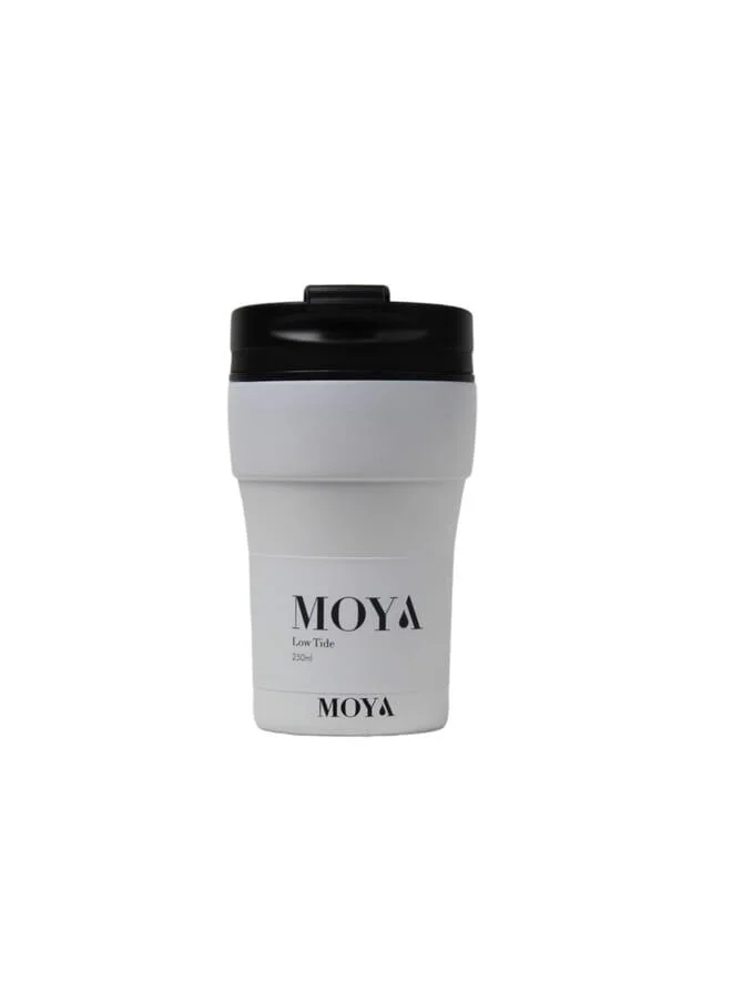 MOYA Moya "Low Tide" 250ml Travel Coffee Mug Black/White
