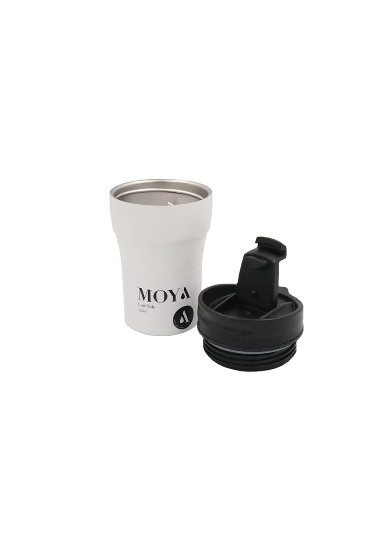 MOYA Moya "Low Tide" 250ml Travel Coffee Mug Black/White
