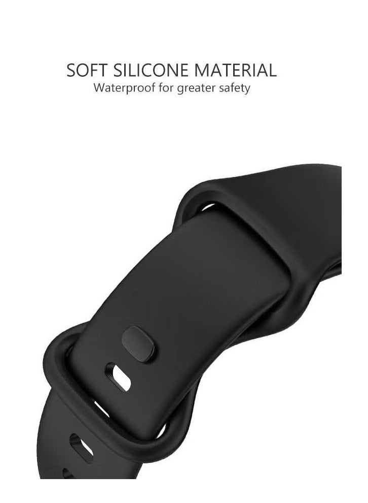 3 Pack Silicone Replacement Strap for Fitbit Charge 6/Fitbit Charge 5 Sport Watchband Accessories for Fitbit Charge 6/5 Band (M/L size) - Image 4