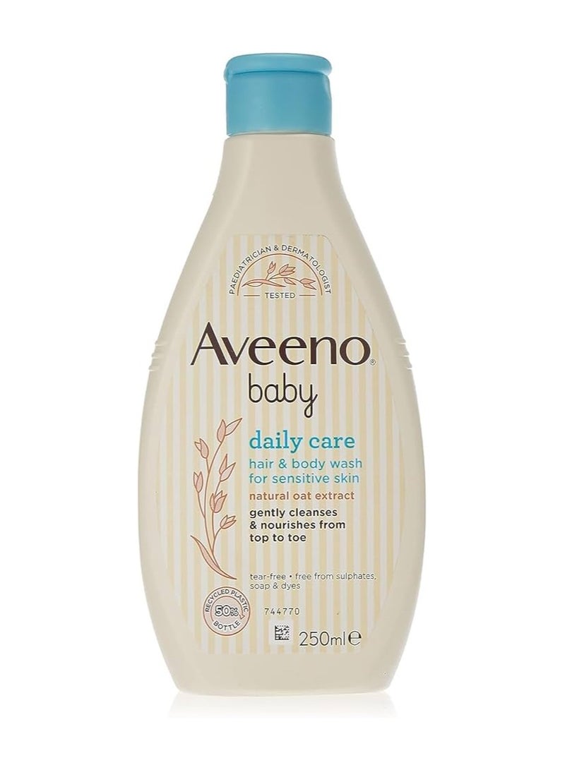 Aveeno Baby Daily Care Hair and Body Wash 250ml - Image 1