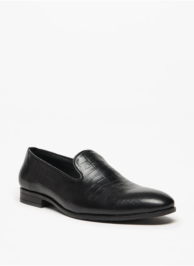 ال بي ال من شو اكسبرس Textured Slip-On Loafers