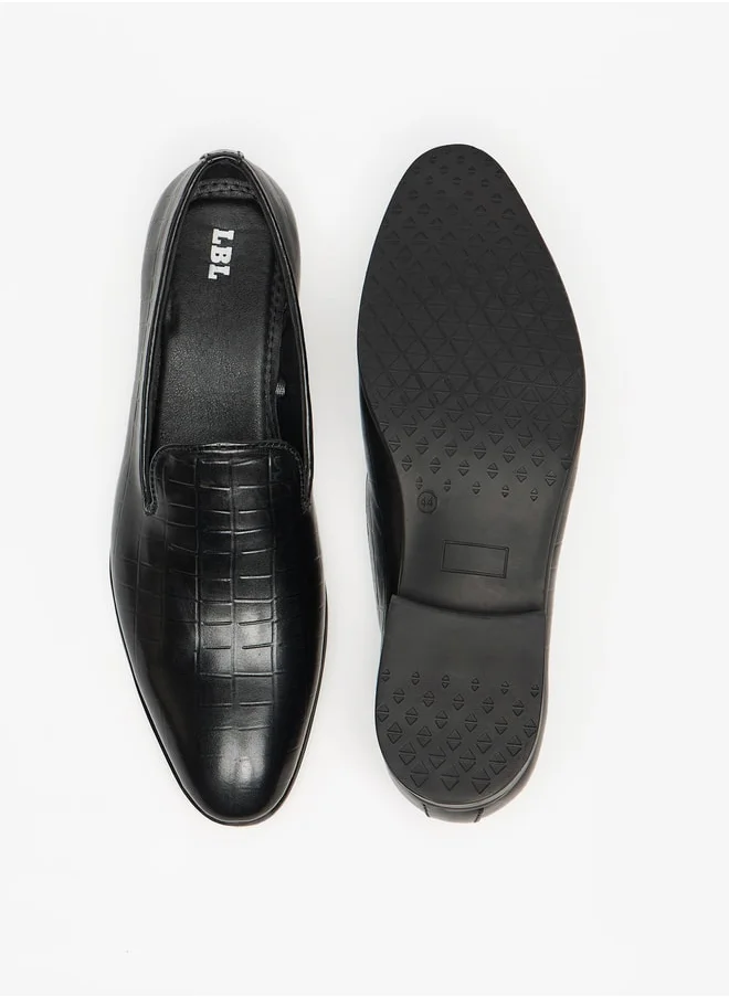 ال بي ال من شو اكسبرس Textured Slip-On Loafers