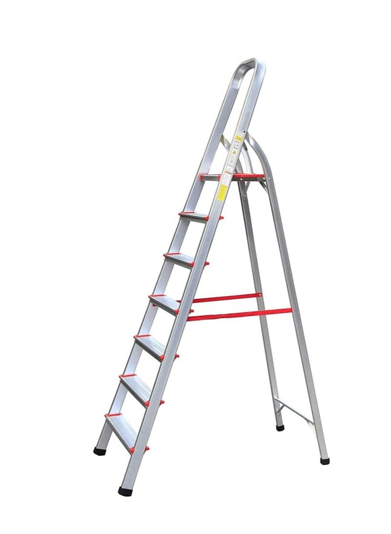 ABBASALI Aluminum Steps Household Ladder 7 Steps - Image 2