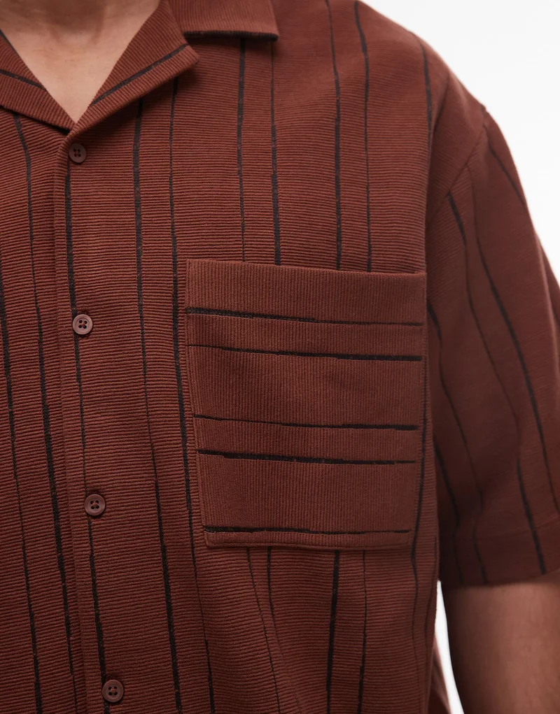 Topman  Striped Short Sleeve Shirt for Men | Best Price UAE