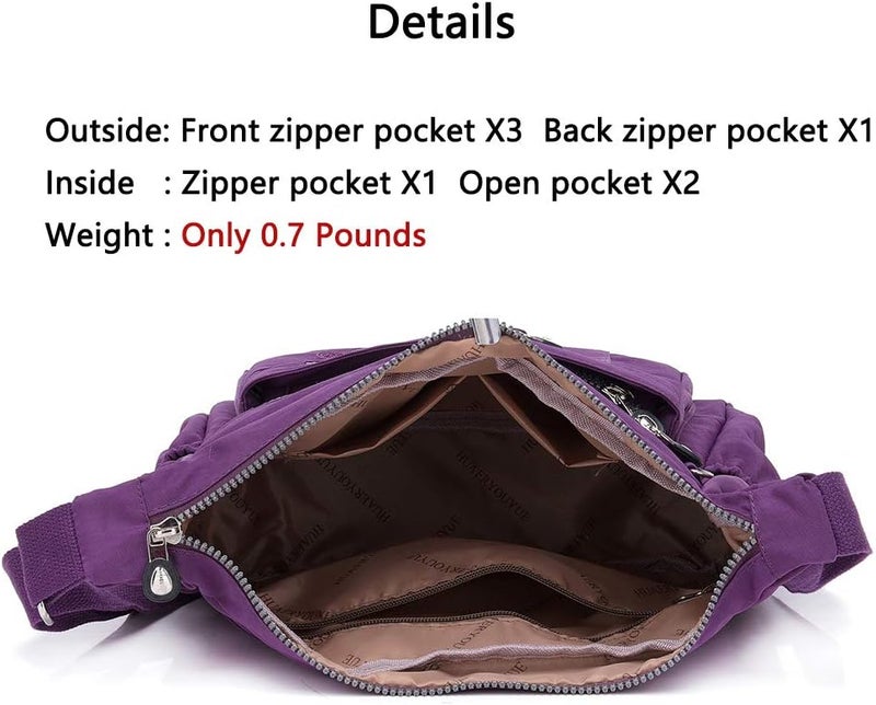MINTEGRA Store Crossbody Bag for Women Nylon Waterproof Shoulder Purse Messenger Bag Lightweight Pocketbooks - Image 4