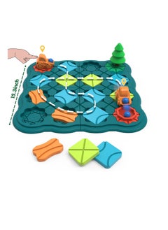 KASTWAVE Logic Road Builder Games, Kids Toys STEM Board Games, Brain Teasers Puzzles for 3 - 7 Year Old Boys Girls, Educational Montessori Birthday Gifts for Ages 4-8, Preschool Classroom Learning  - Image 1