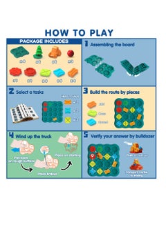 KASTWAVE Logic Road Builder Games, Kids Toys STEM Board Games, Brain Teasers Puzzles for 3 - 7 Year Old Boys Girls, Educational Montessori Birthday Gifts for Ages 4-8, Preschool Classroom Learning  - Image 2